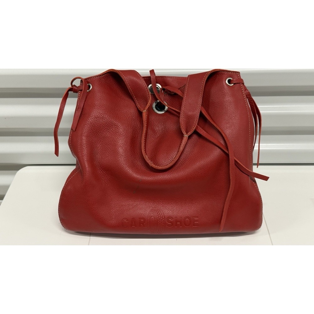 The Original Car Shoe by Prada Group Red Leather shoulder bag READ